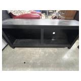 Black wood grain TV Stand Cabinet Table