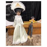 Vintage bisque porcelain doll featuring a