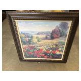 Framed print titled "Fields of Italy" by Roberto
