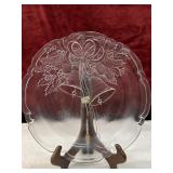 Mikasa crystal hostess platter in the Holiday