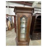 Traditional Wood Curio Display Cabinet