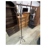 H duty Pier 1 black wrought iron coat rack.