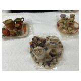 3 pc.  Imports miniature teapot set,  featuring a