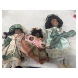 Vintage African American porcelain dolls American
