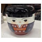 Japanese Kokeshi bento lunch box featuring a