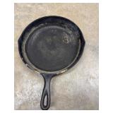 3 Notch model vintage Lodge cast iron skillet