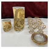 14 pc. Jonathan Adler Gilded Gala Mugs,   a