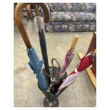 Black Metal Mesh Umbrella Stand Includes The