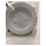 Hï¿½chst Germany white bisque porcelain souvenir