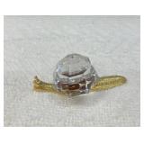 Swarovski Crystal Memories snail figurine with a