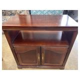 TV stand with an open shelf