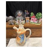 Vintage Nemadji Pottery pitcher featuring a