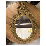 Mid-Century mirror with gold frame