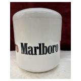 vintage white plastic Marlboro branded ice bucket
