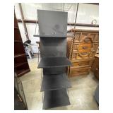 Modern Black Metal Floating Shelf Book Shelf