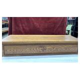 Vintage Oak Church Wood Box, Nice Riser Solid