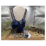 Chunky Statement Necklace and earring Bundle.