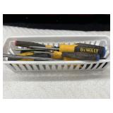 Bundle of Dewalt screwdrivers.