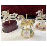 3 Carousel Horses San Francisco Music Box Company