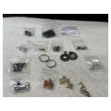 Bundle of earrings.