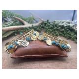 2 Bronzallure Italy gold-tone bangle bracelet