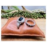 Judith Ripka sterling silver .925 Onyx Enhancer