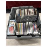 Bundle of cdï¿½s and cassettes.