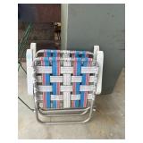 2 Classic Folding Aluminum Lawn Chairs