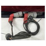 2 pc. Milwaukee corded 2-Speed Hammer Drills.