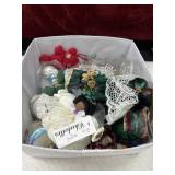 Bundle of Christmas items. Christmas ornaments,