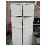 Rubbermaid 6-door resin storage cabinet is