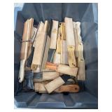 Leather paddle straps used for honing and