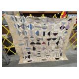Antique Handmade Cutter Quilt Geometric Shapes