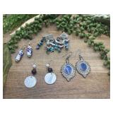 4 pair Beautiful Fashion Dangle Earrings