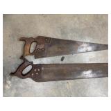 Disston & Sons Saw on the left is a taper-ground