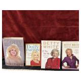 4 pc. Dolly Parton and Betty white books