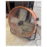 24 in. 2-Speed Drum Fan in Orange with Tilting