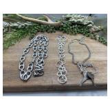 Silver costume jewelry or dress up play