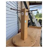 Weaver Wood Designs rotating display rack