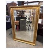 Wide Gold Framed Gilded Wall Mirror