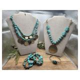 2 Silver-toned Fashion Jewelry Sets.