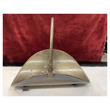 2 pc. vintage brass firewood log holder featuring