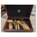 JH Carlyle Golden Bouquet set features ornate