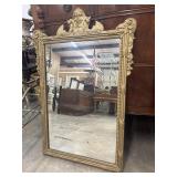 19th-century French style giltwood mirror