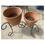 3 pc classic terracotta clay planters are durable
