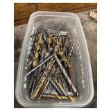 Assortment includes various types of drill bits,