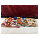 A bundle of Family Circle cookbooks.