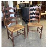 Pair of Mid Century Ladder Back Chairs