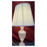 Vintage Table Lamp with crystal Base.