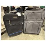 1 Gray Softside Spinner Suitcase.